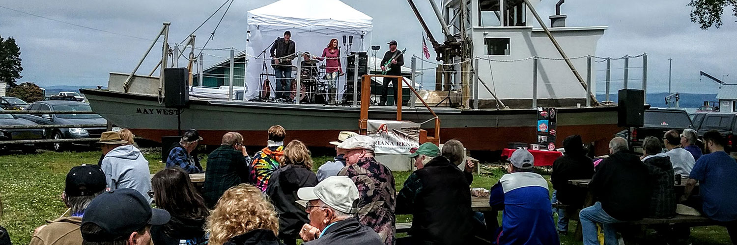 band playing on a boat